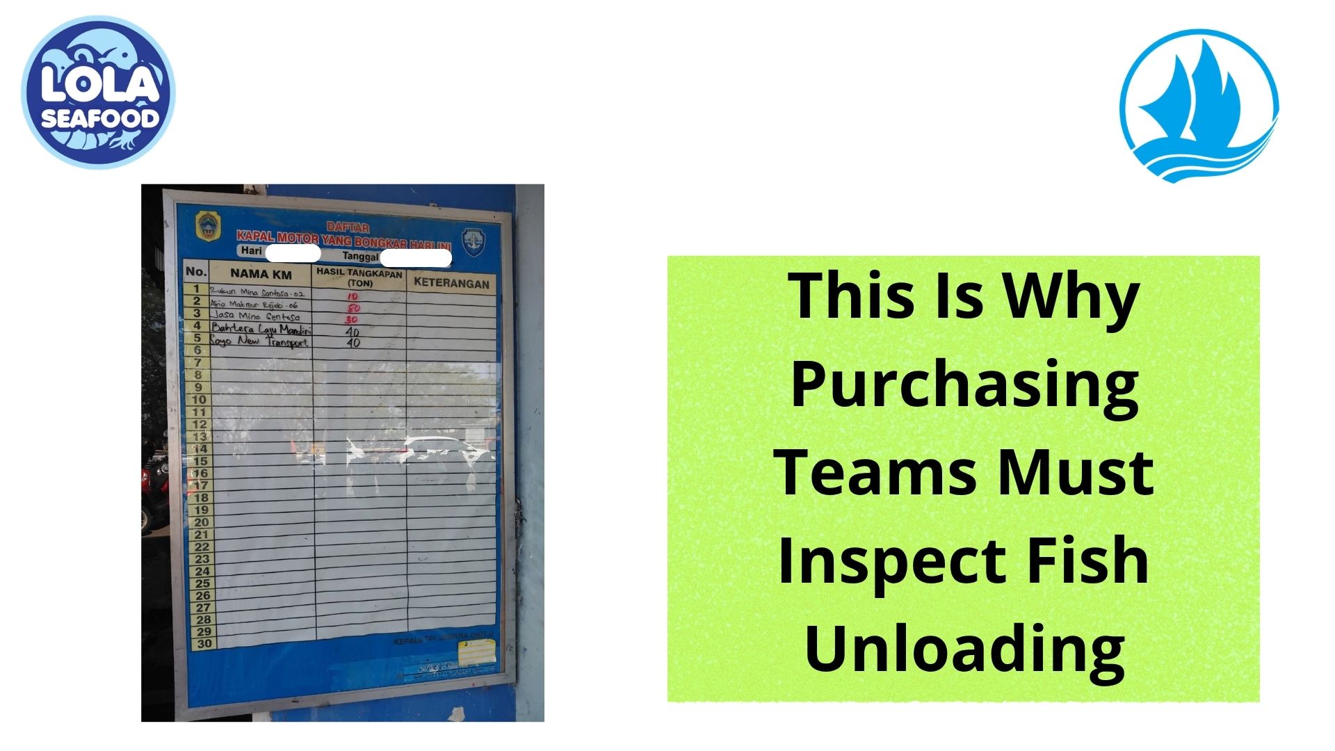 This Is Why Purchasing Teams Must Inspect Fish Unloading